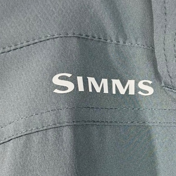 SIMMS Slate Blue Flat Front Lightweight Performance Fabric Men's Shorts Size 40 - Picture 4 of 7